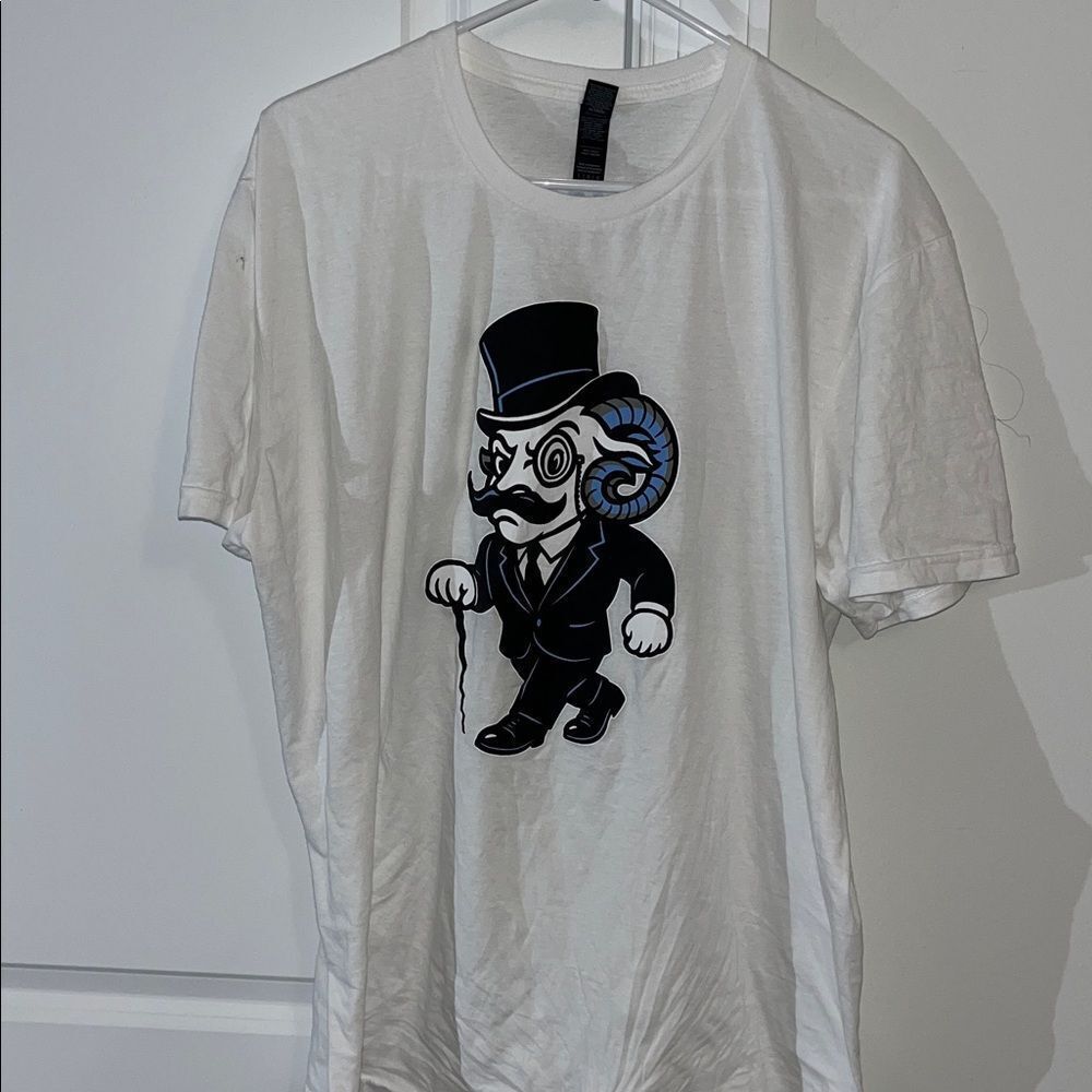 Worn CUAB UNC North Carolina Tar heels Ramasees  t tee shirt L basketball spots